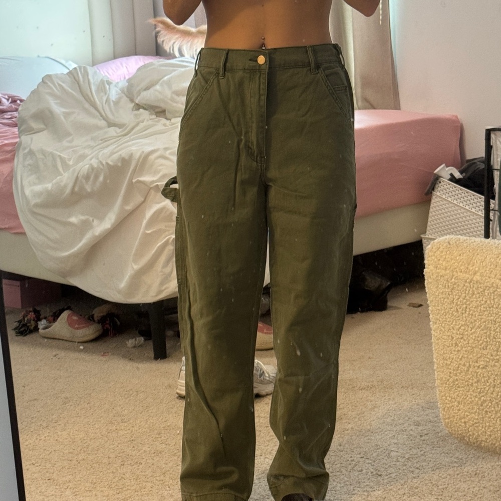 Olive Green Cargo Pants